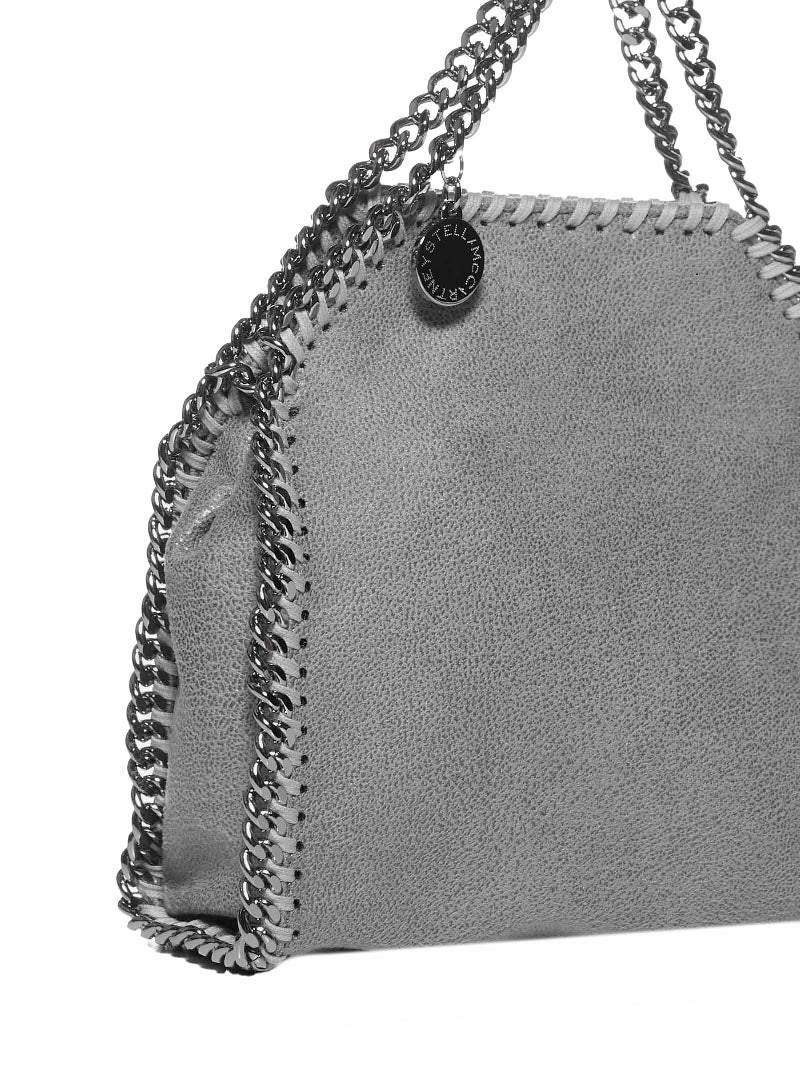 Stella Mccartney Falabella Mini Tote Bag — Gray Polyester