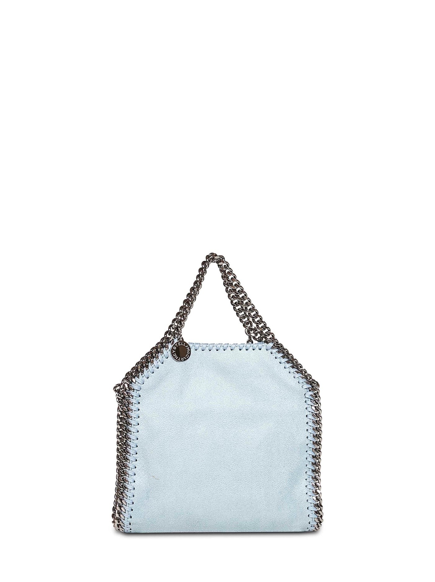 Stella Mccartney Falabella Tiny Tote Bag — Blue Polyester