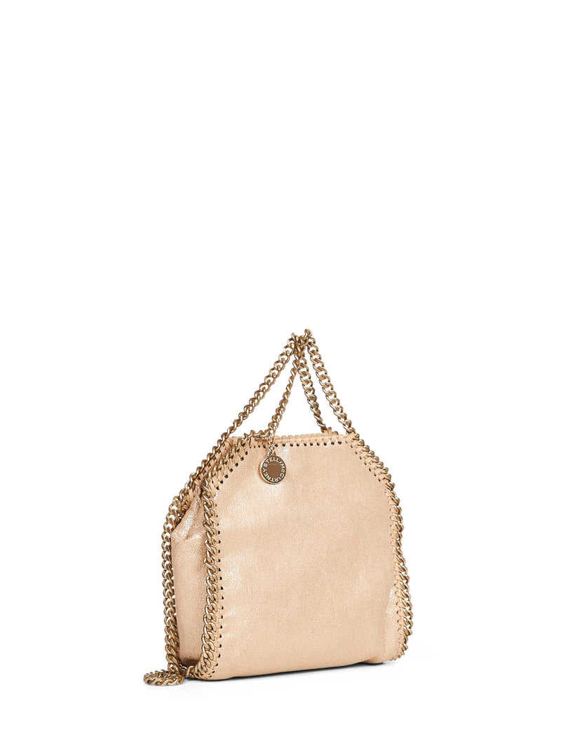 Stella Mccartney Falabella Tiny Mini Bag — Gold Polyester