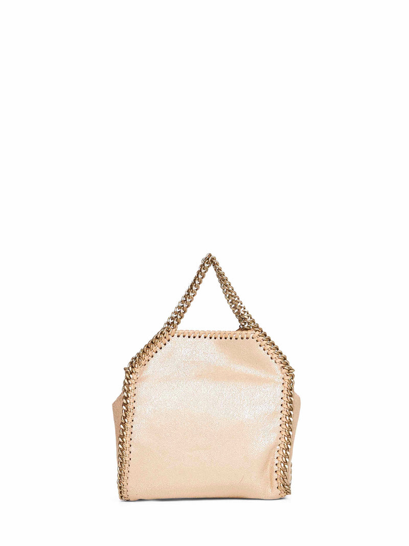 Stella Mccartney Falabella Tiny Mini Bag — Gold Polyester