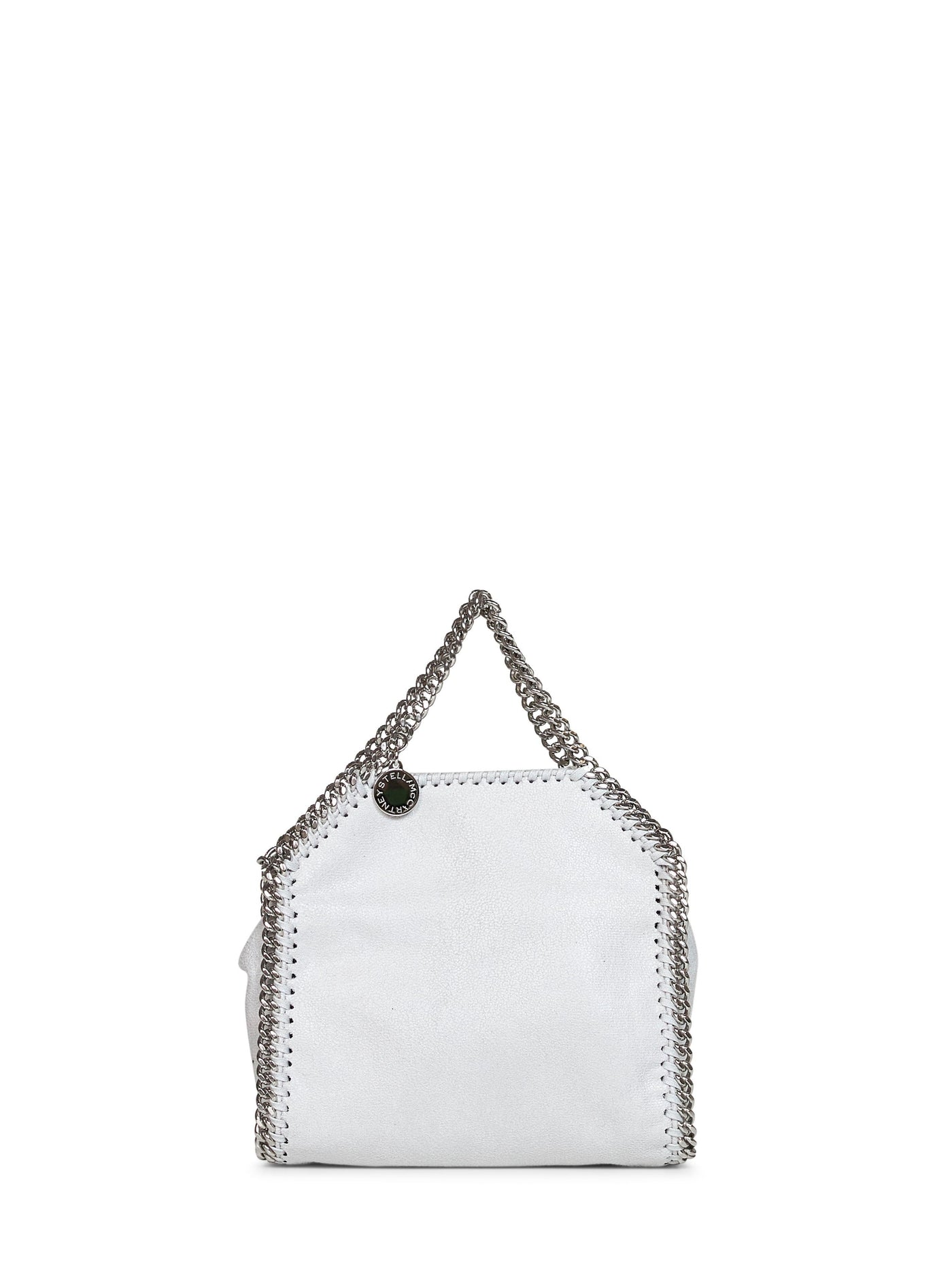Stella Mccartney Vegan Shaggy Deer Top Handle Bag — Gray Polyester