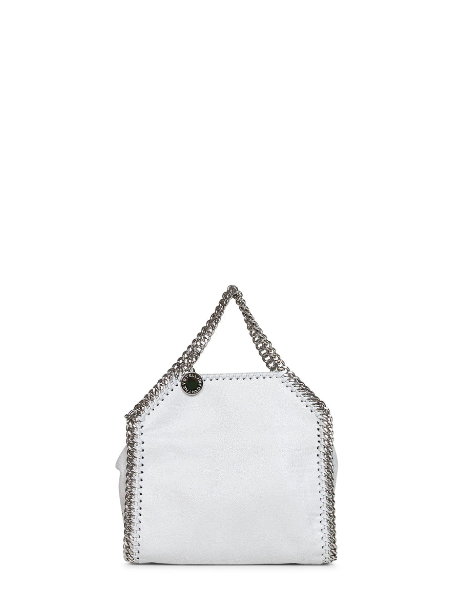 Stella Mccartney Vegan Shaggy Deer Top Handle Bag — Gray Polyester