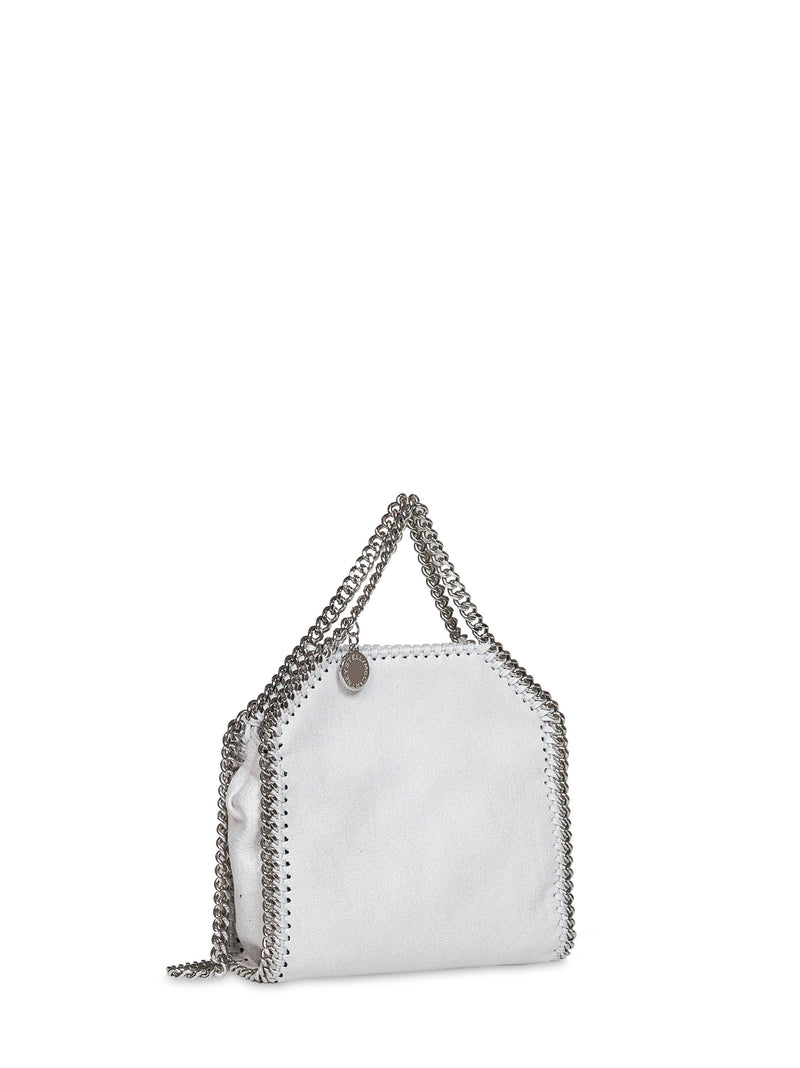Stella Mccartney Vegan Shaggy Deer Top Handle Bag — Gray Polyester