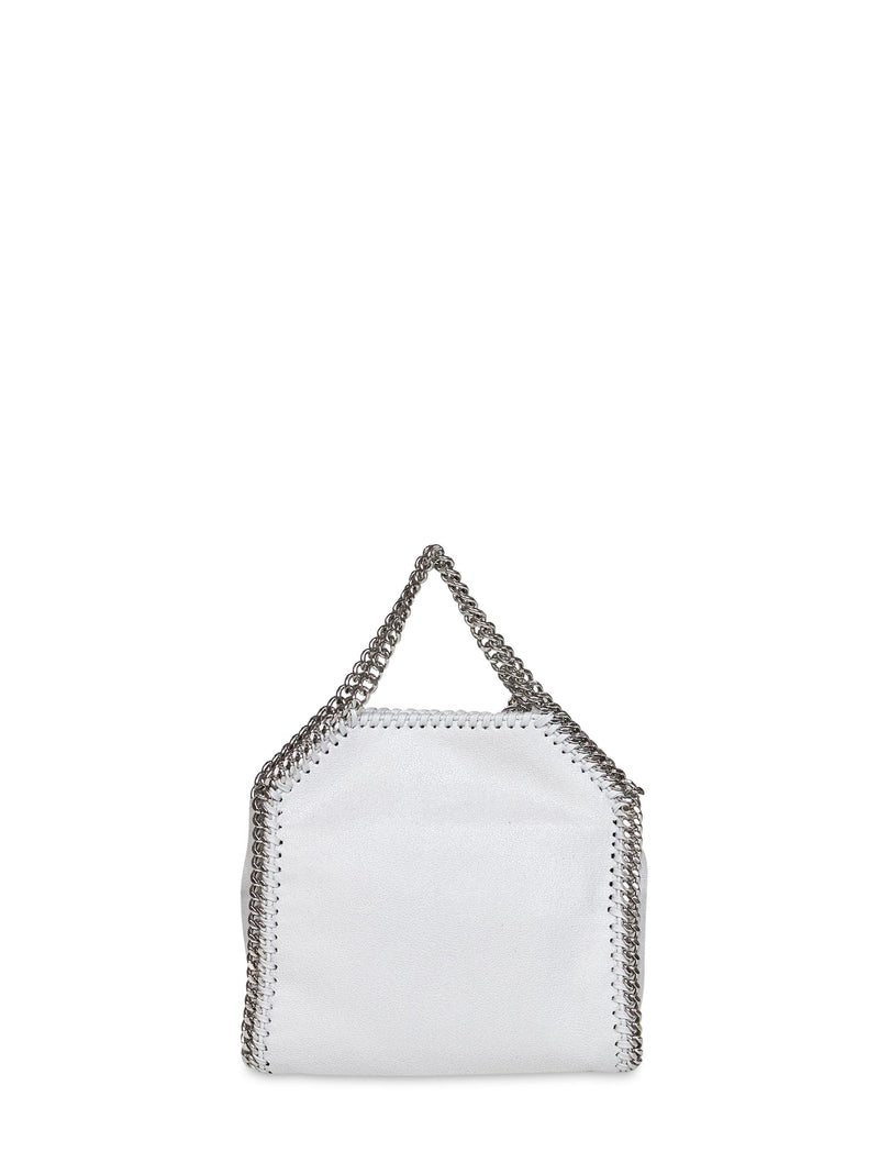 Stella Mccartney Vegan Shaggy Deer Top Handle Bag — Gray Polyester