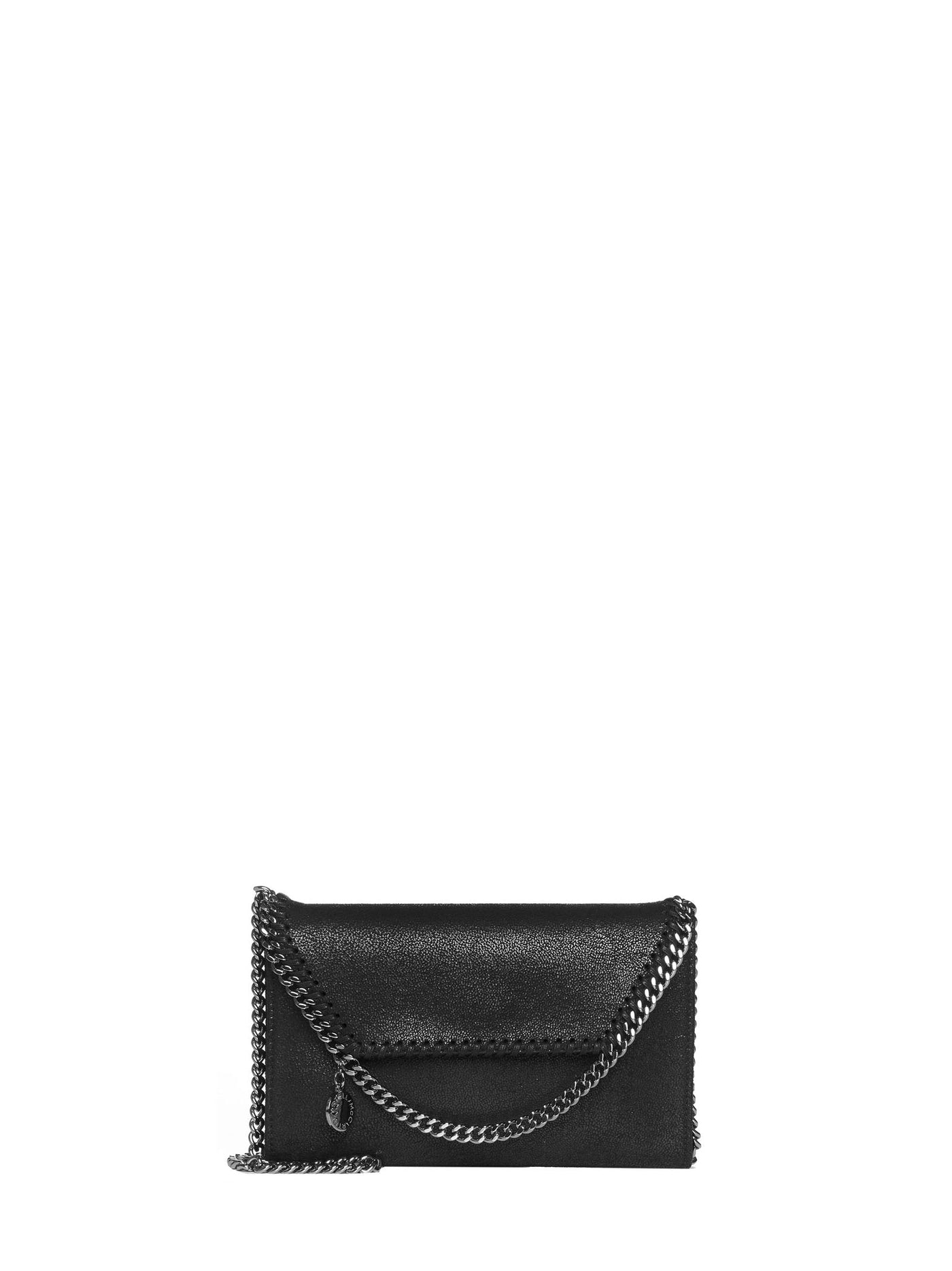 Stella Mccartney Crossbody Wallet — Black Polyester