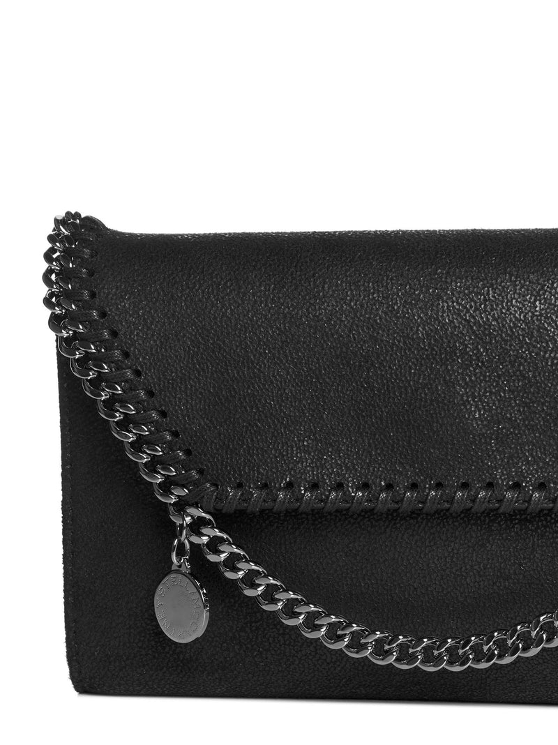 Stella Mccartney Crossbody Wallet — Black Polyester