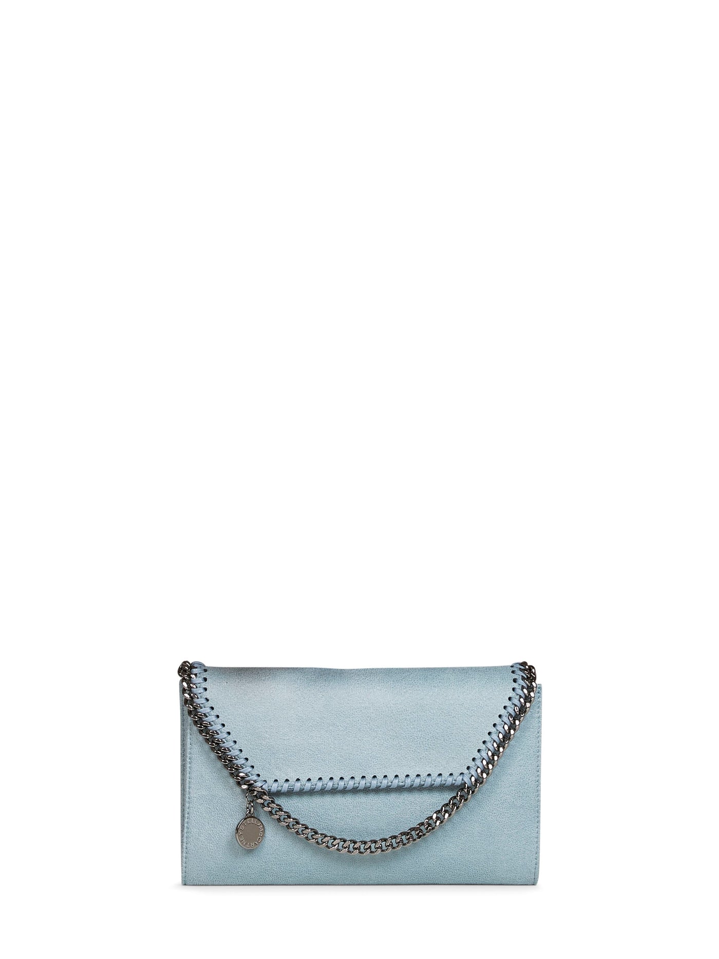 Stella Mccartney Falabella Crossbody Wallet — Blue Polyester