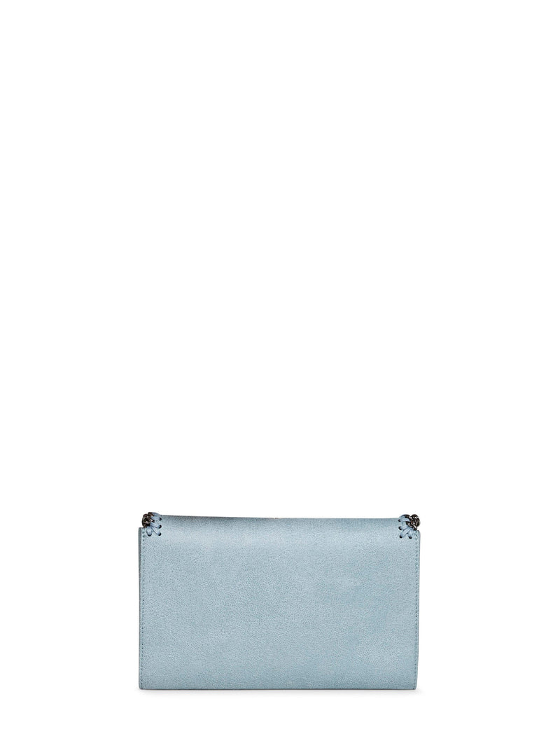 Stella Mccartney Falabella Crossbody Wallet — Blue Polyester