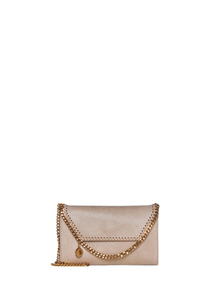 Stella Mccartney Falabella Crossbody Bag — Beige Polyester
