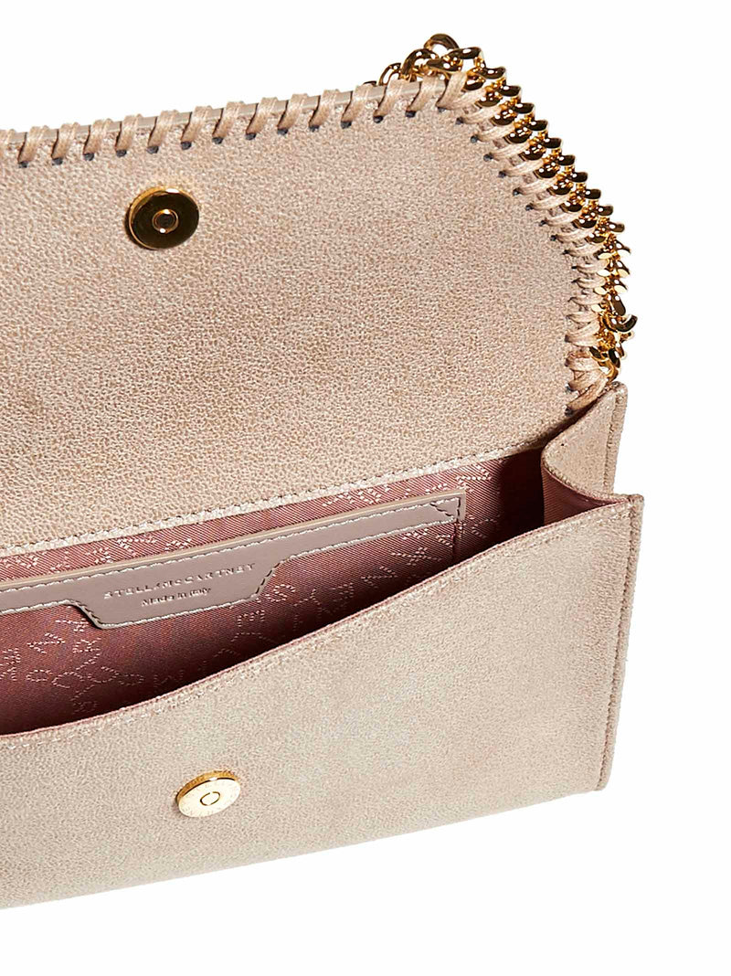 Stella Mccartney Falabella Crossbody Bag — Beige Polyester