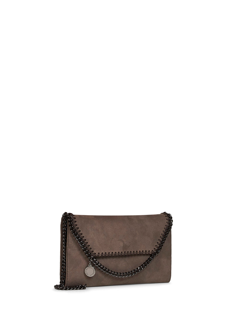 Stella Mccartney Falabella Crossbody Bag — Brown Polyamide