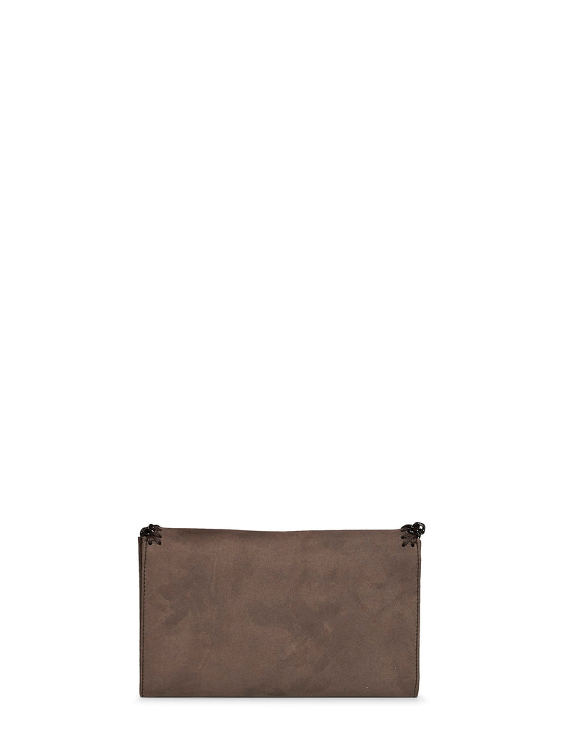 Stella Mccartney Falabella Crossbody Bag — Brown Polyamide