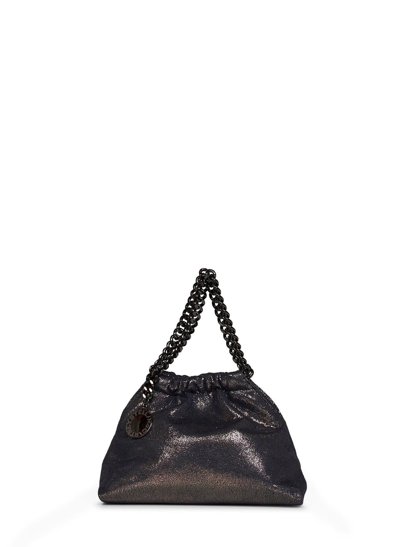 Stella Mccartney Falabella Mini Crossbody Bag — Navy Polyamide