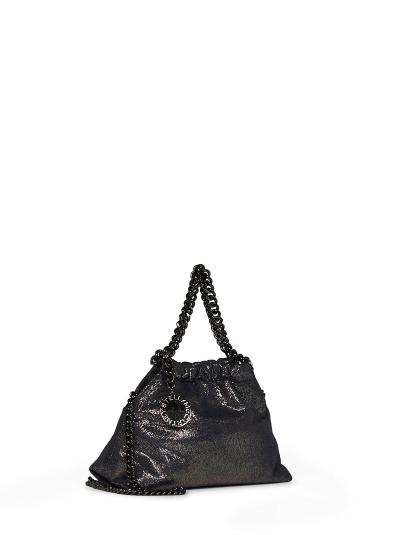Stella Mccartney Falabella Mini Crossbody Bag — Navy Polyamide