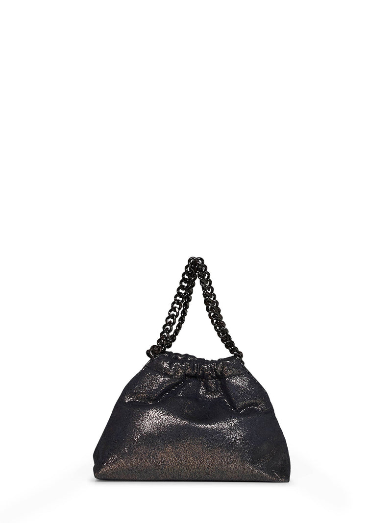 Stella Mccartney Falabella Mini Crossbody Bag — Navy Polyamide