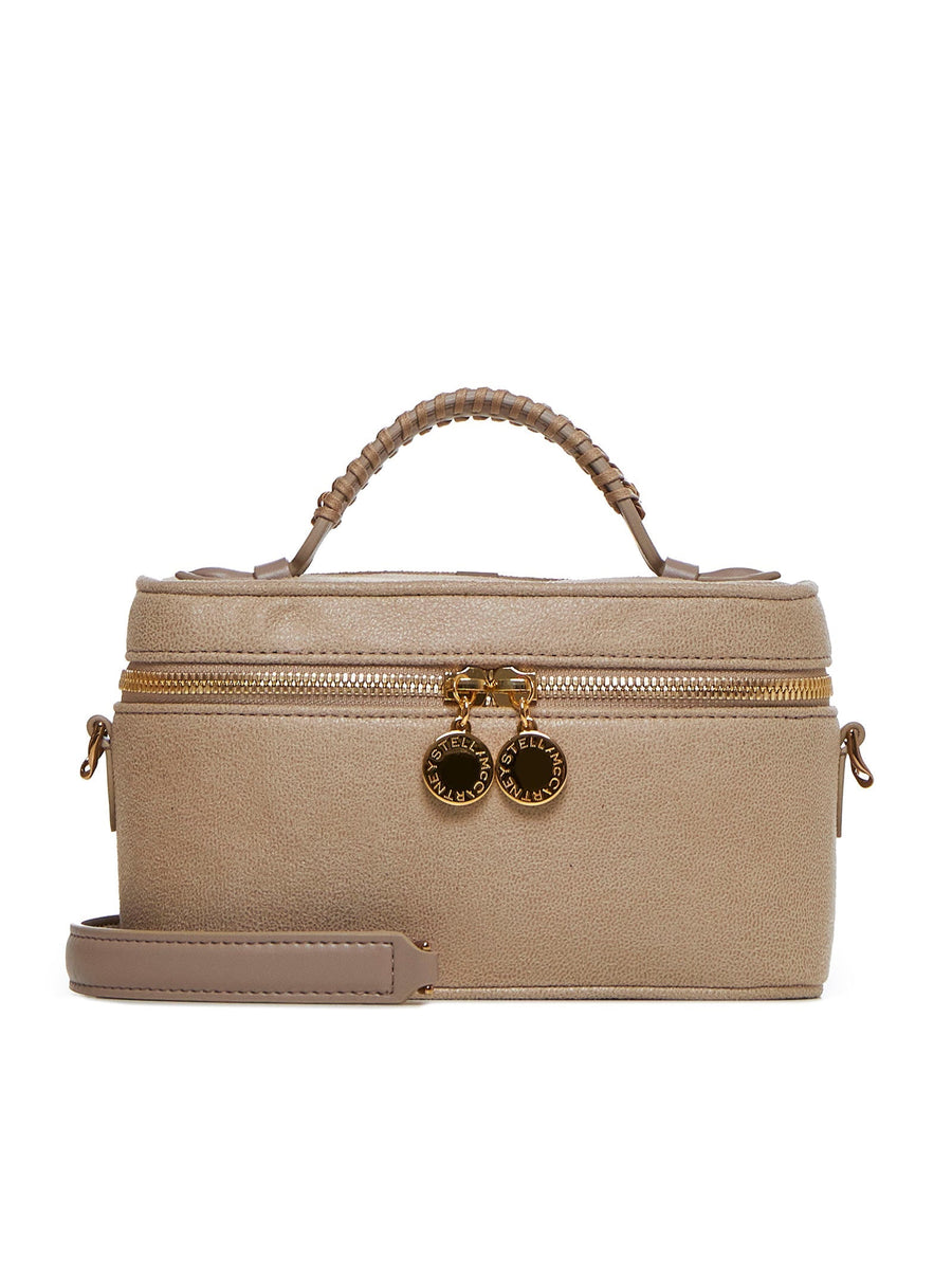 Stella Mccartney Falabella Vanity Case — Beige Polyester Bag