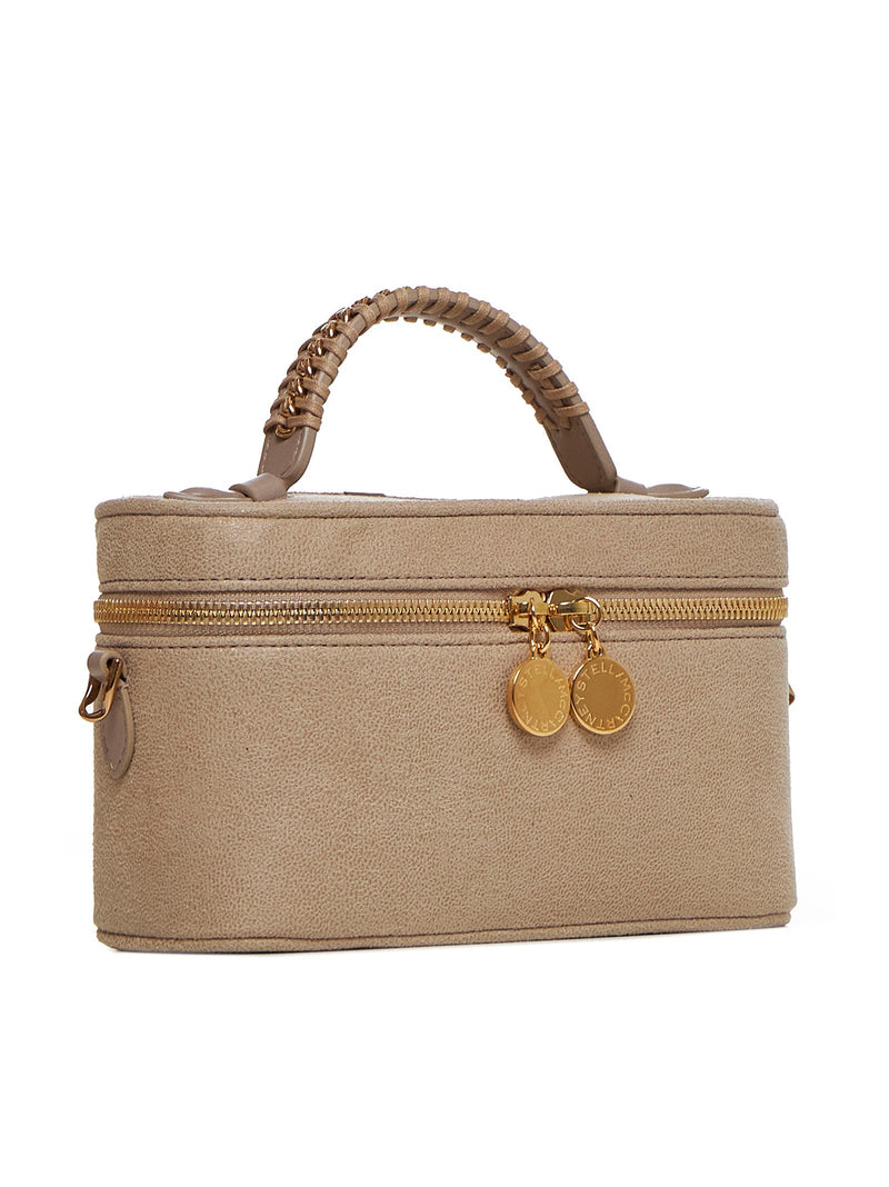Stella Mccartney Falabella Vanity Case — Beige Polyester Bag