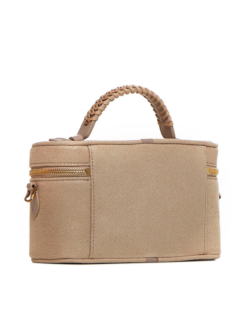 Stella Mccartney Falabella Vanity Case — Beige Polyester Bag