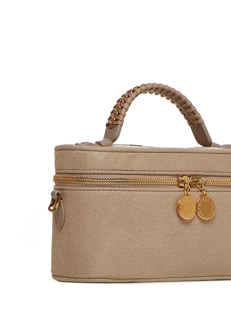 Stella Mccartney Falabella Vanity Case — Beige Polyester Bag