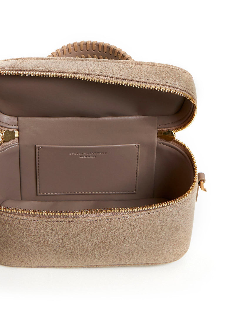 Stella Mccartney Falabella Vanity Case — Beige Polyester Bag