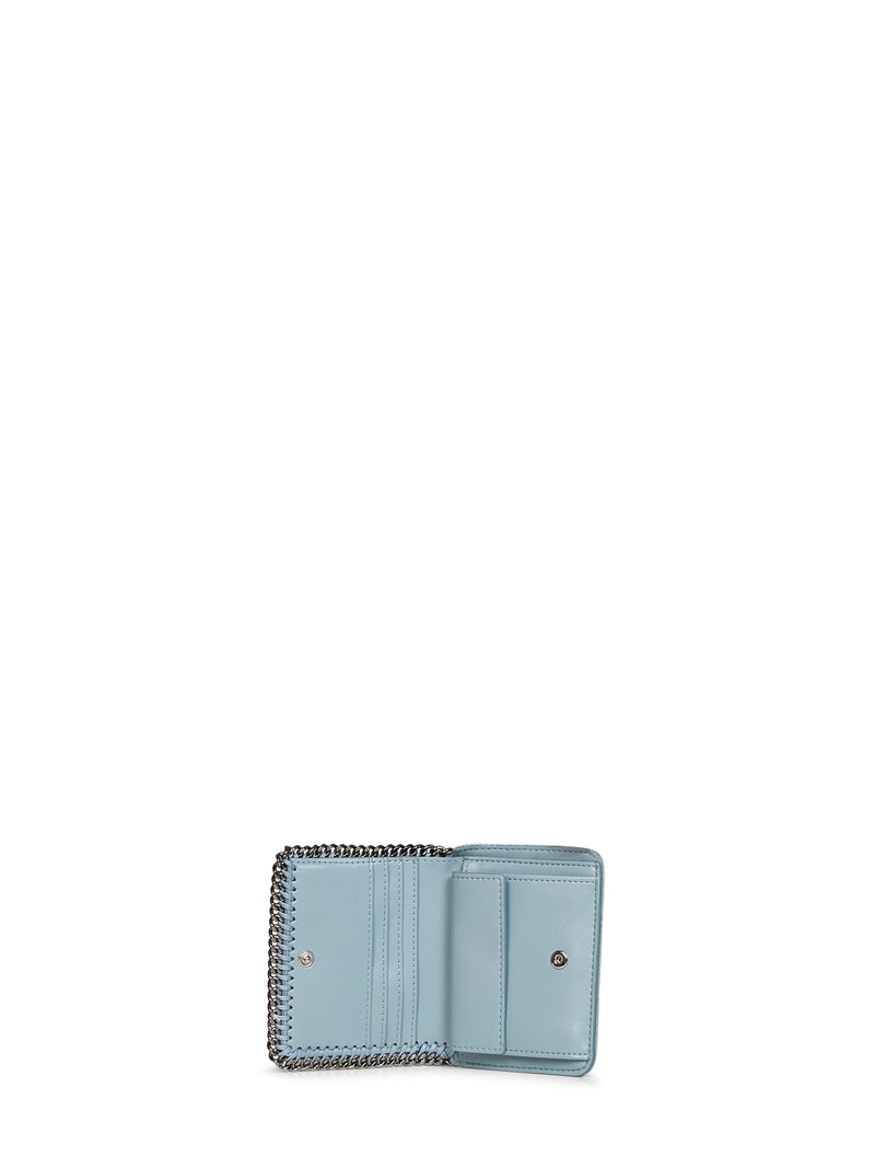 Stella Mccartney Falabella Bi-Fold Wallet — Blue Polyester