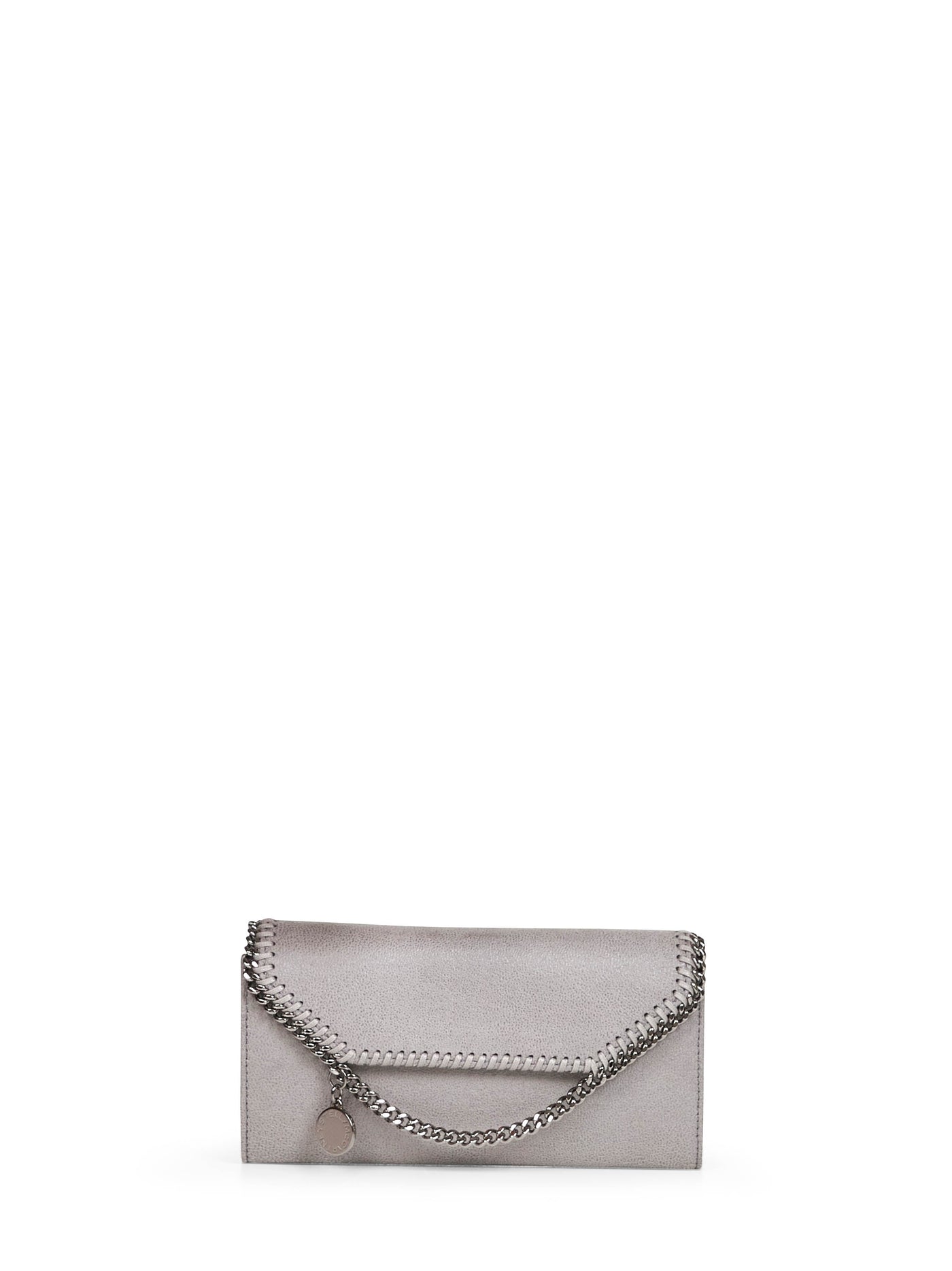 Stella Mccartney Wallet On Chain — Gray Polyester Bag