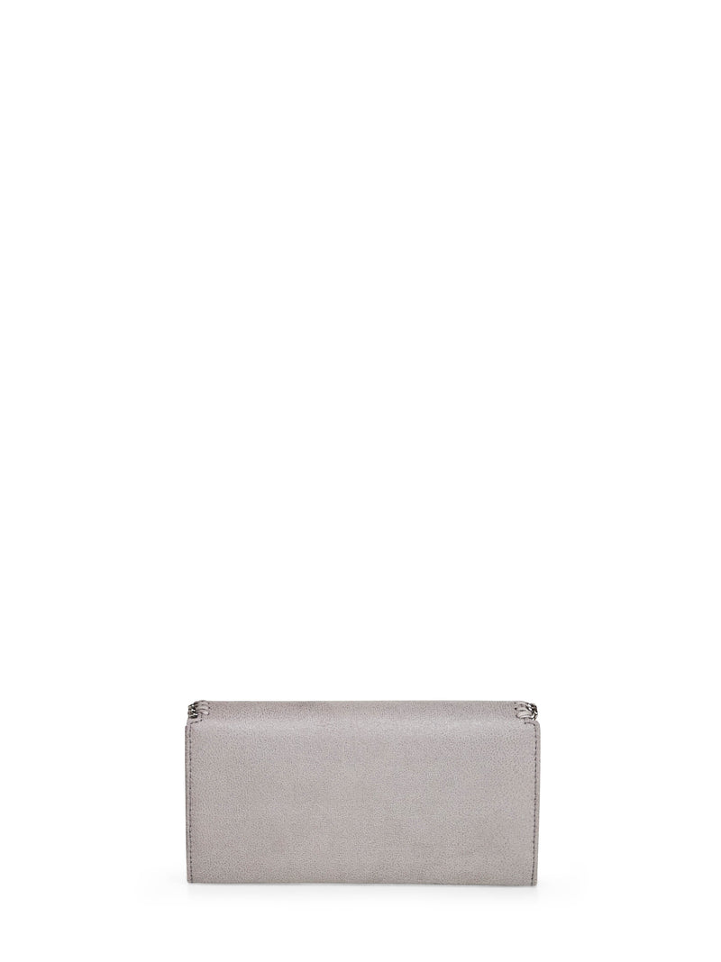 Stella Mccartney Wallet On Chain — Gray Polyester Bag
