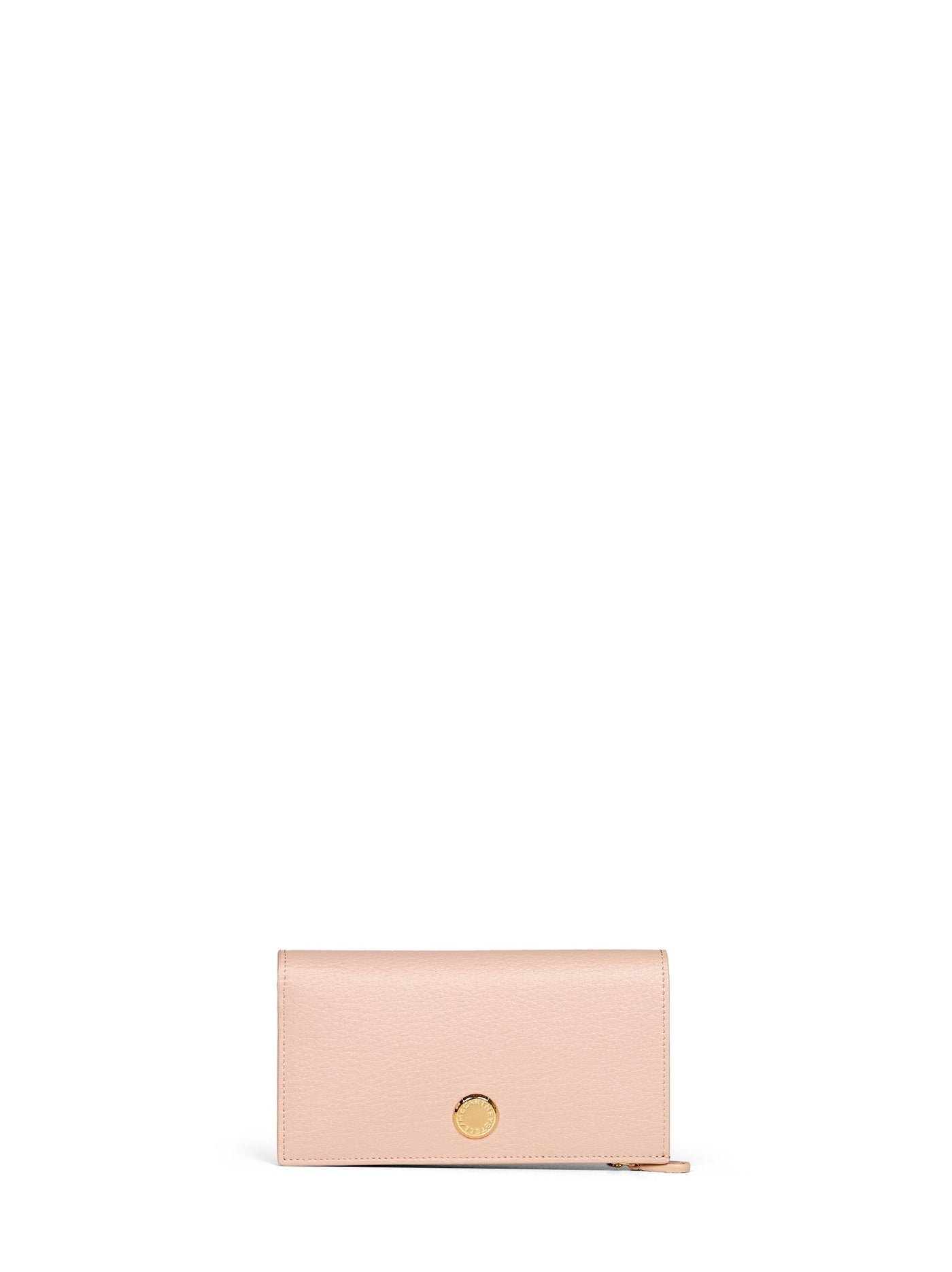 Stella Mccartney Vegan Leather Tri-Fold Wallet — Pink Polyamide