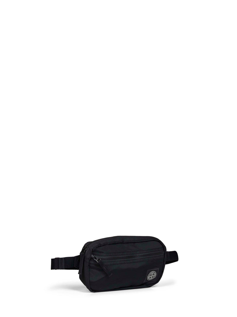 Stone Island Nylon-Metal Resin Belt Bag — Black