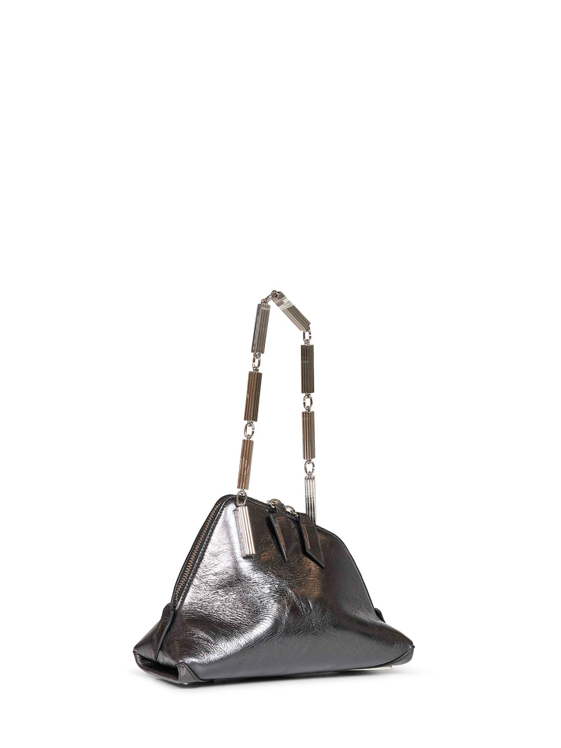 The Attico La Scala Shoulder Bag — Gray Calf Leather