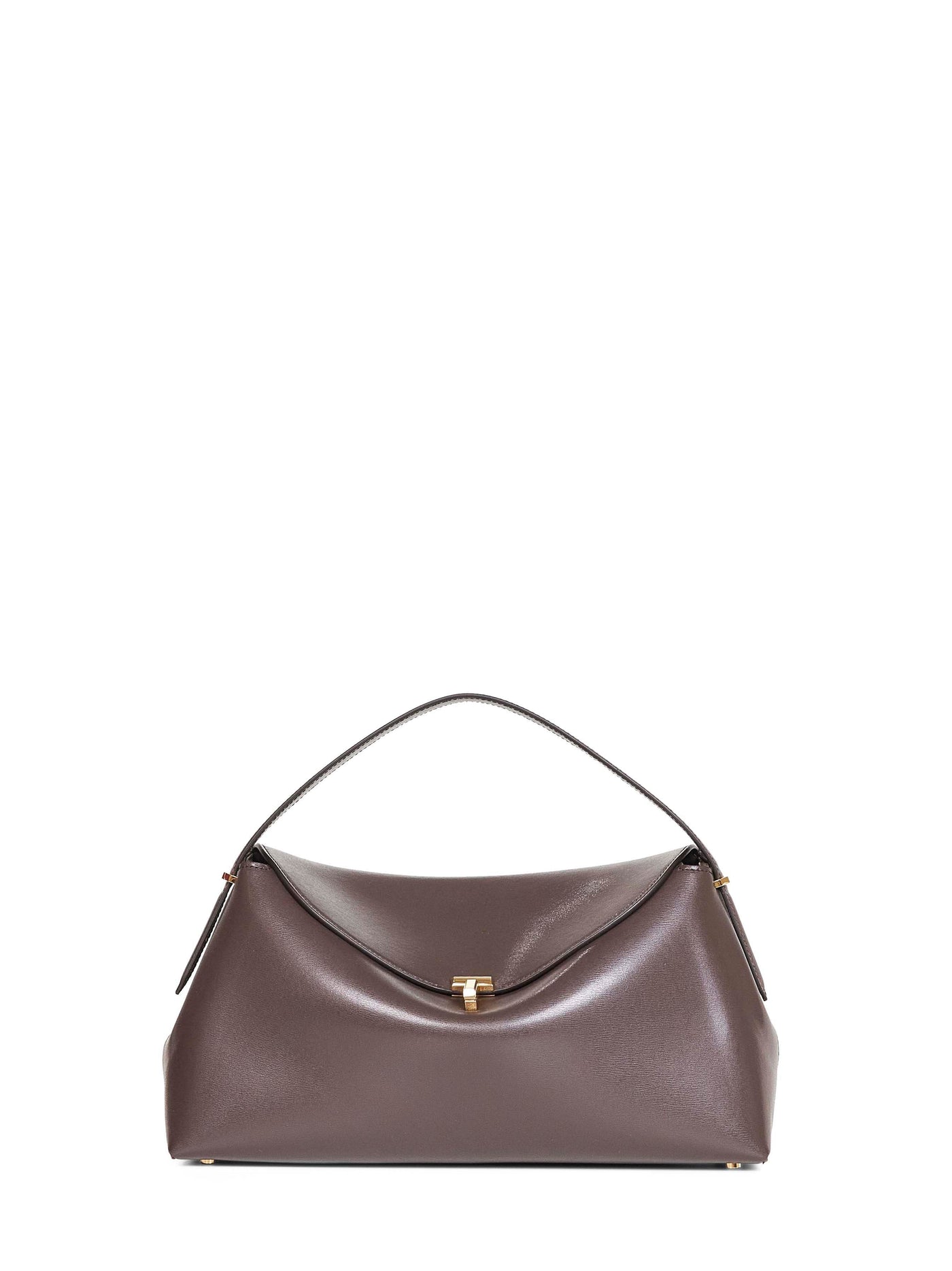 Toteme Top Handle Bag — Brown Leather