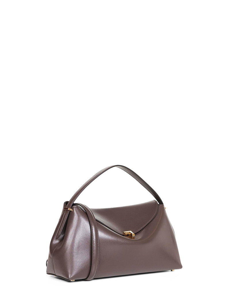 Toteme Top Handle Bag — Brown Leather