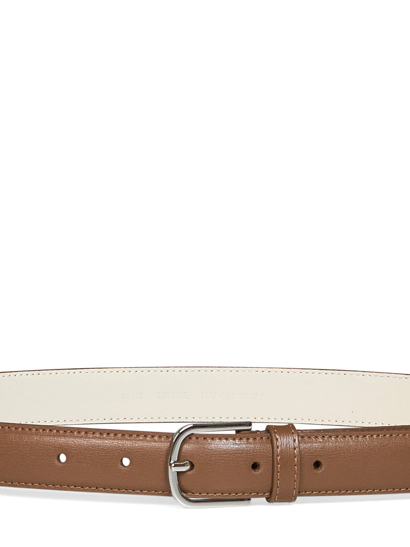 Toteme Calf Leather Belt — Brown
