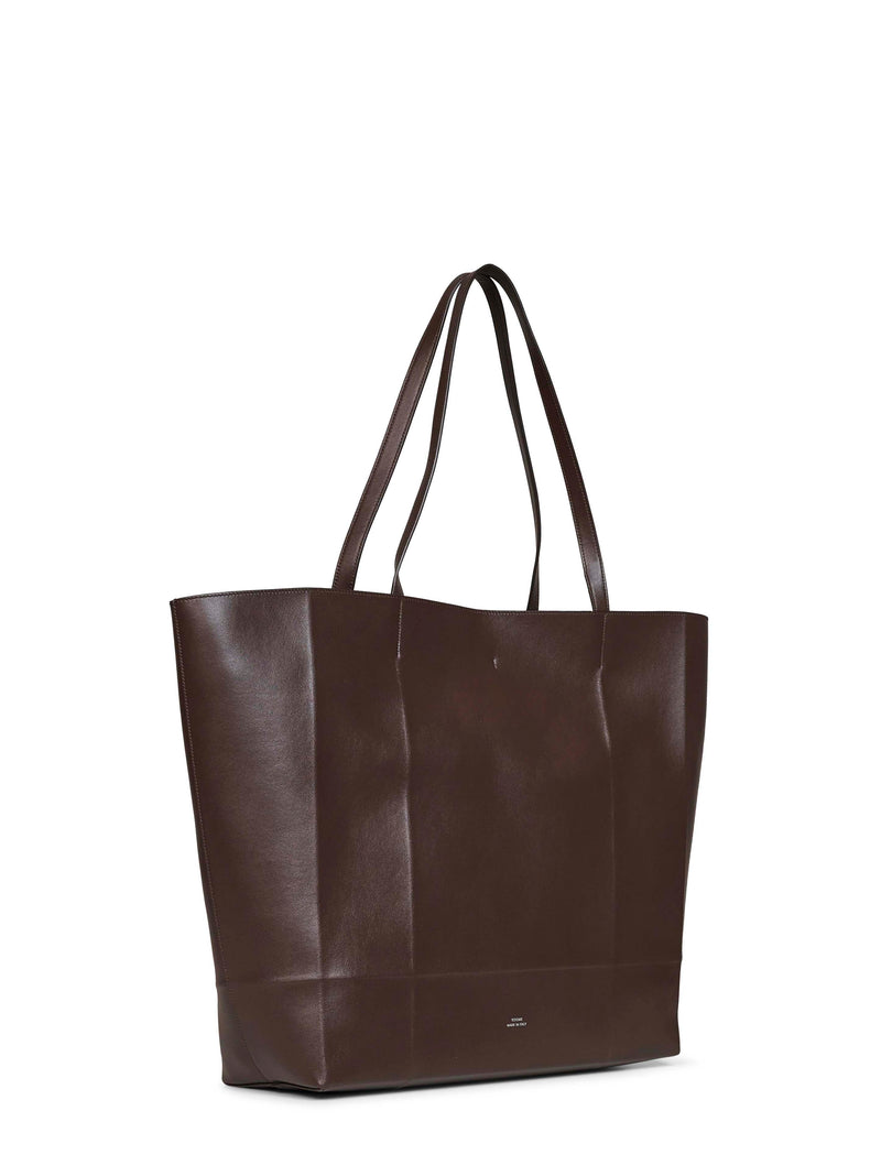 Toteme Roam Tote Bag — Brown Calf Leather