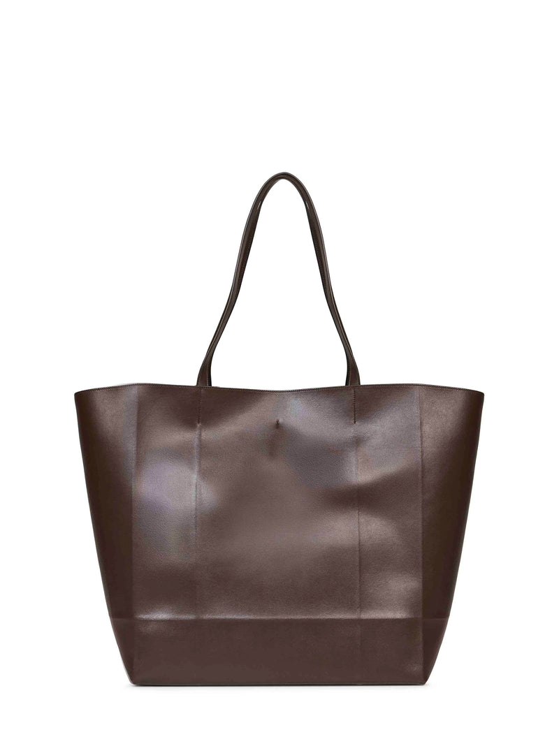 Toteme Roam Tote Bag — Brown Calf Leather