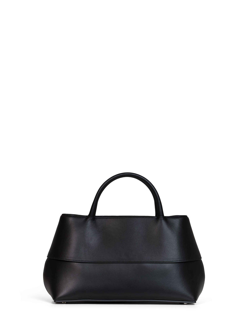 Toteme Mercer Shoulder Bag — Black Cow Leather