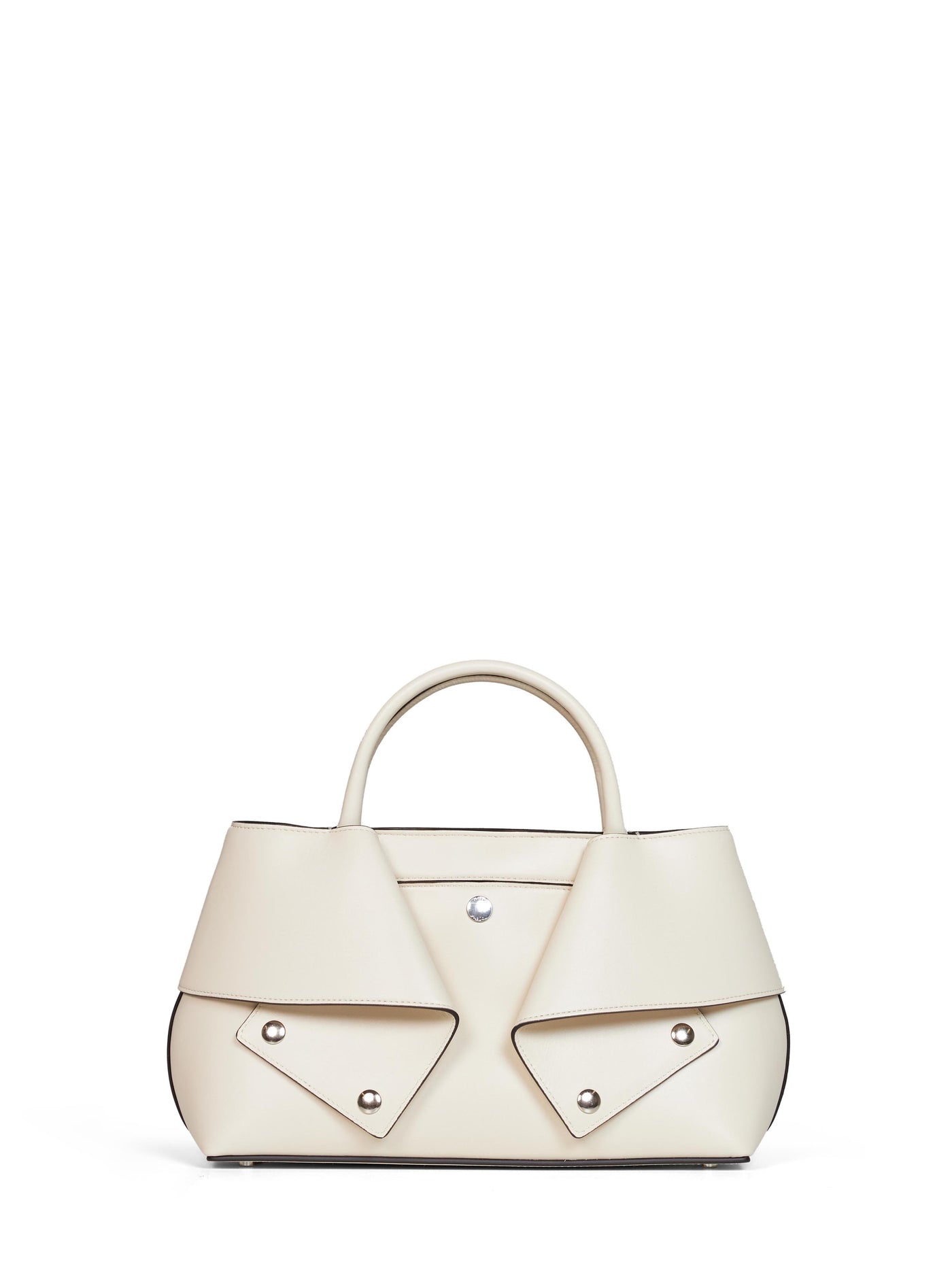 Toteme Shoulder Bag — White Cow Leather