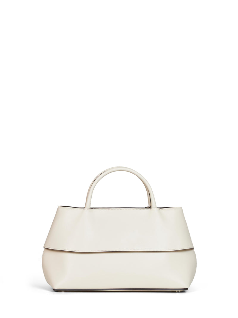 Toteme Shoulder Bag — White Cow Leather