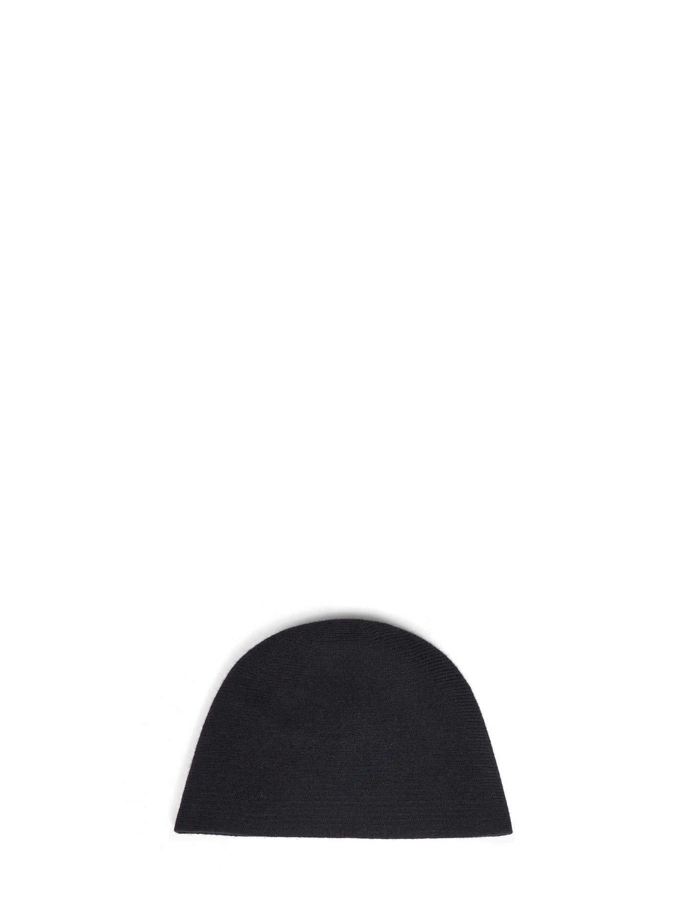 Uma Wang Uk0052-Black Cashmere Knit Beanie — Black Beanies