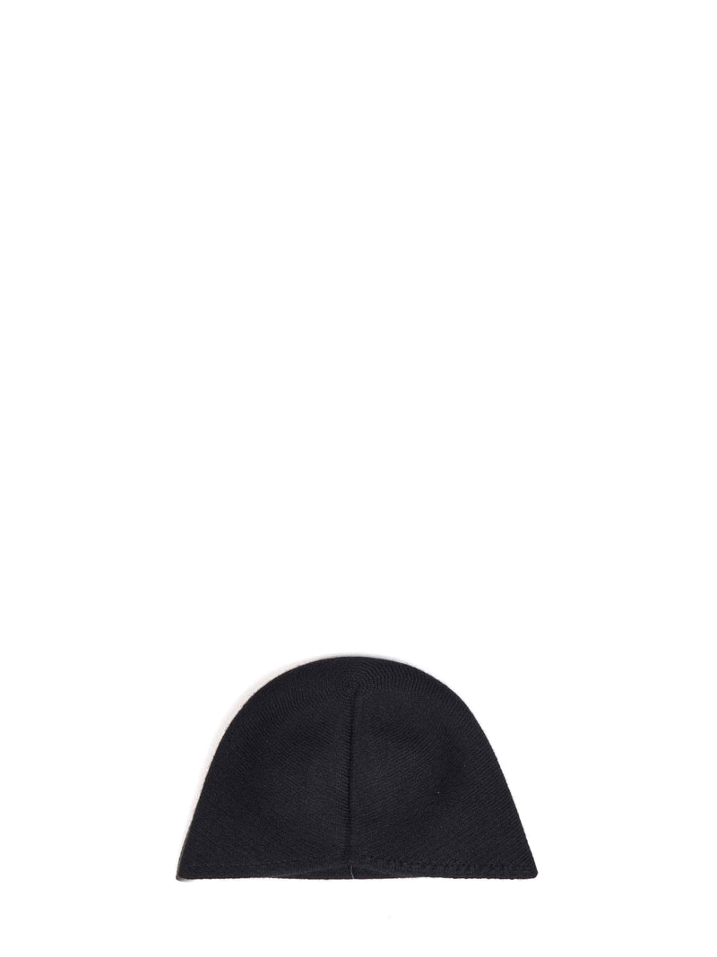 Uma Wang Uk0052-Black Cashmere Knit Beanie — Black Beanies