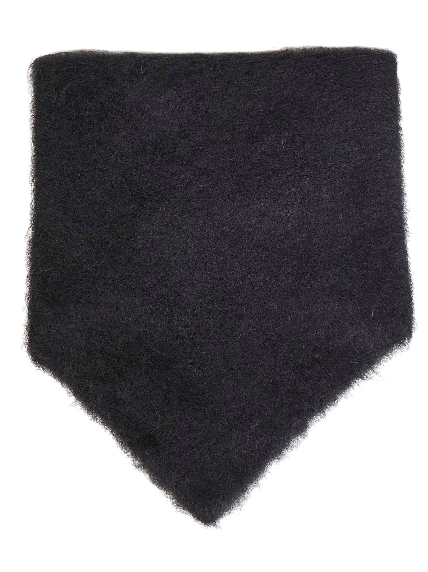 Uma Wang Alpaca Blend Triangular Scarf — Black Scarfs