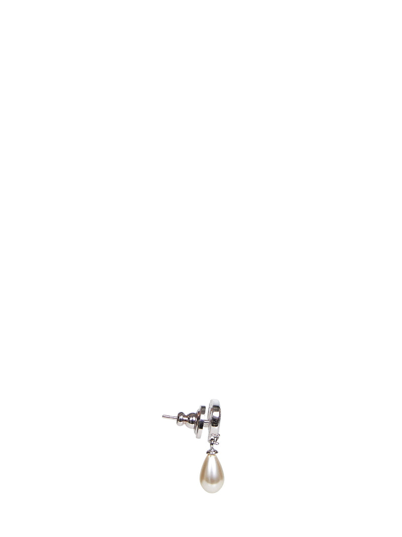 Valentino Garavani Ovalette Earrings — Silver Crystal
