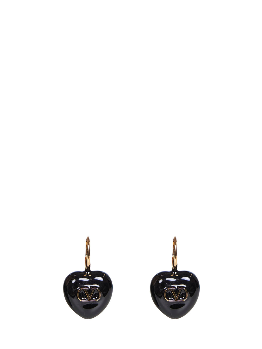 Valentino Garavani Earrings — Black Other Materials