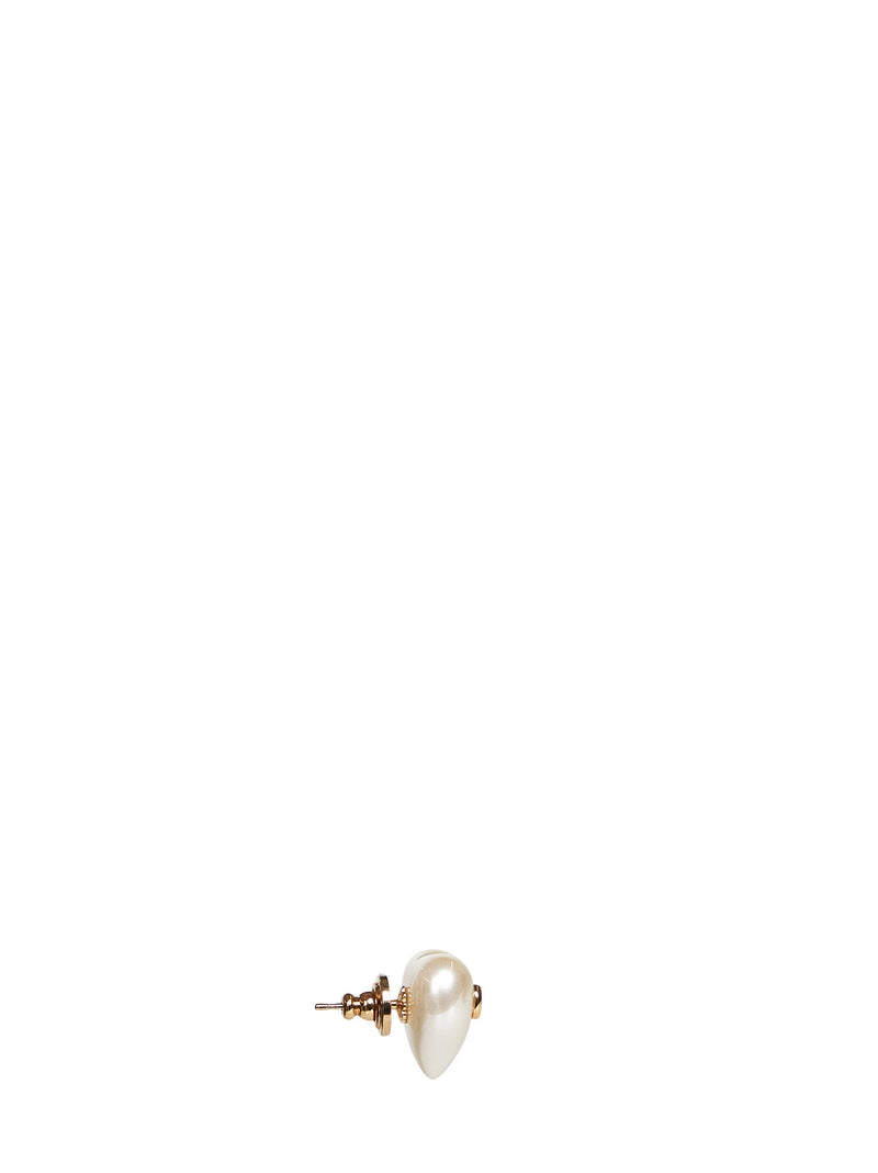 Valentino Garavani Vlogo Signature Pearl Earrings — Gold Other Materials