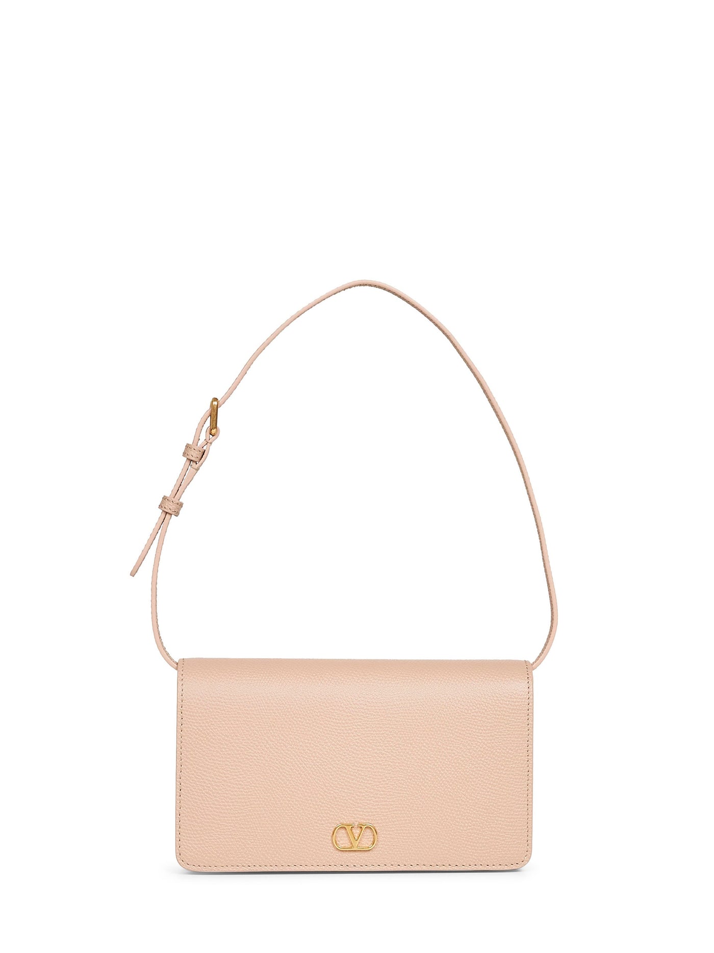 Valentino Garavani Shoulder Bag — Beige Calf Leather