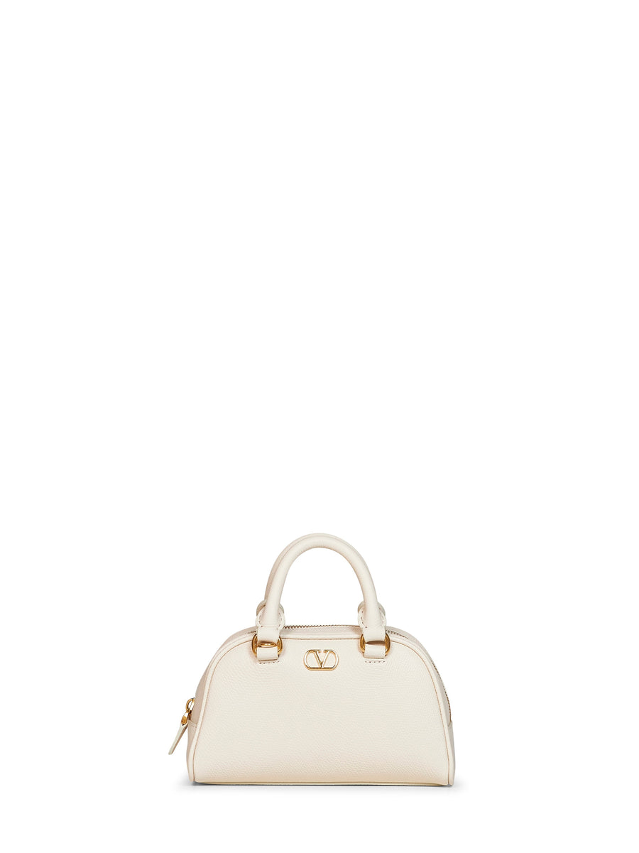 Valentino Garavani Top Handle Bag — Ivory Calf Leather