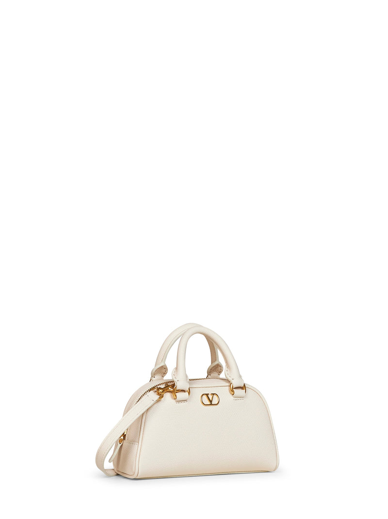 Valentino Garavani Top Handle Bag — Ivory Calf Leather