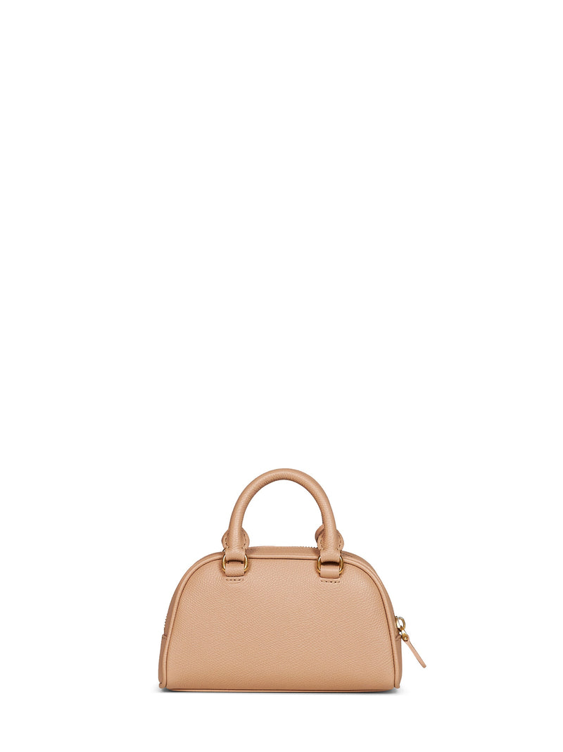 Valentino Garavani Top Handle Bag — Beige Calf Leather