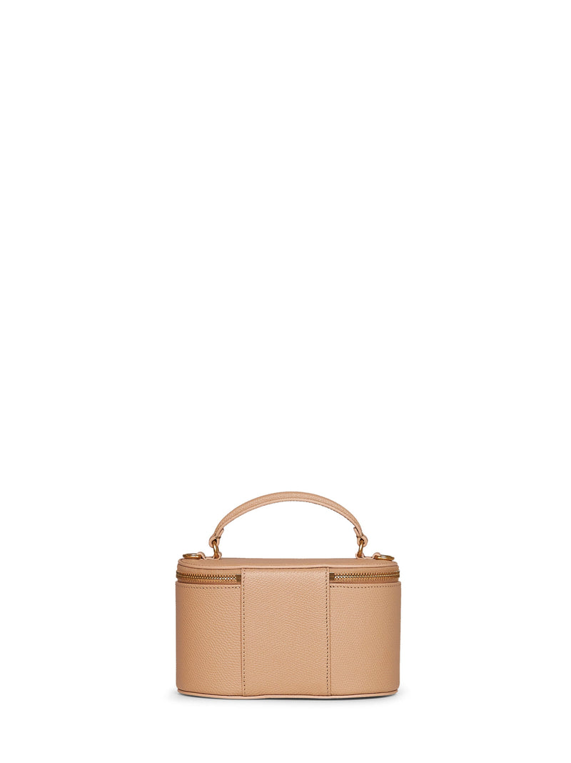 Valentino Garavani Top Handle Bag — Beige Calf Leather