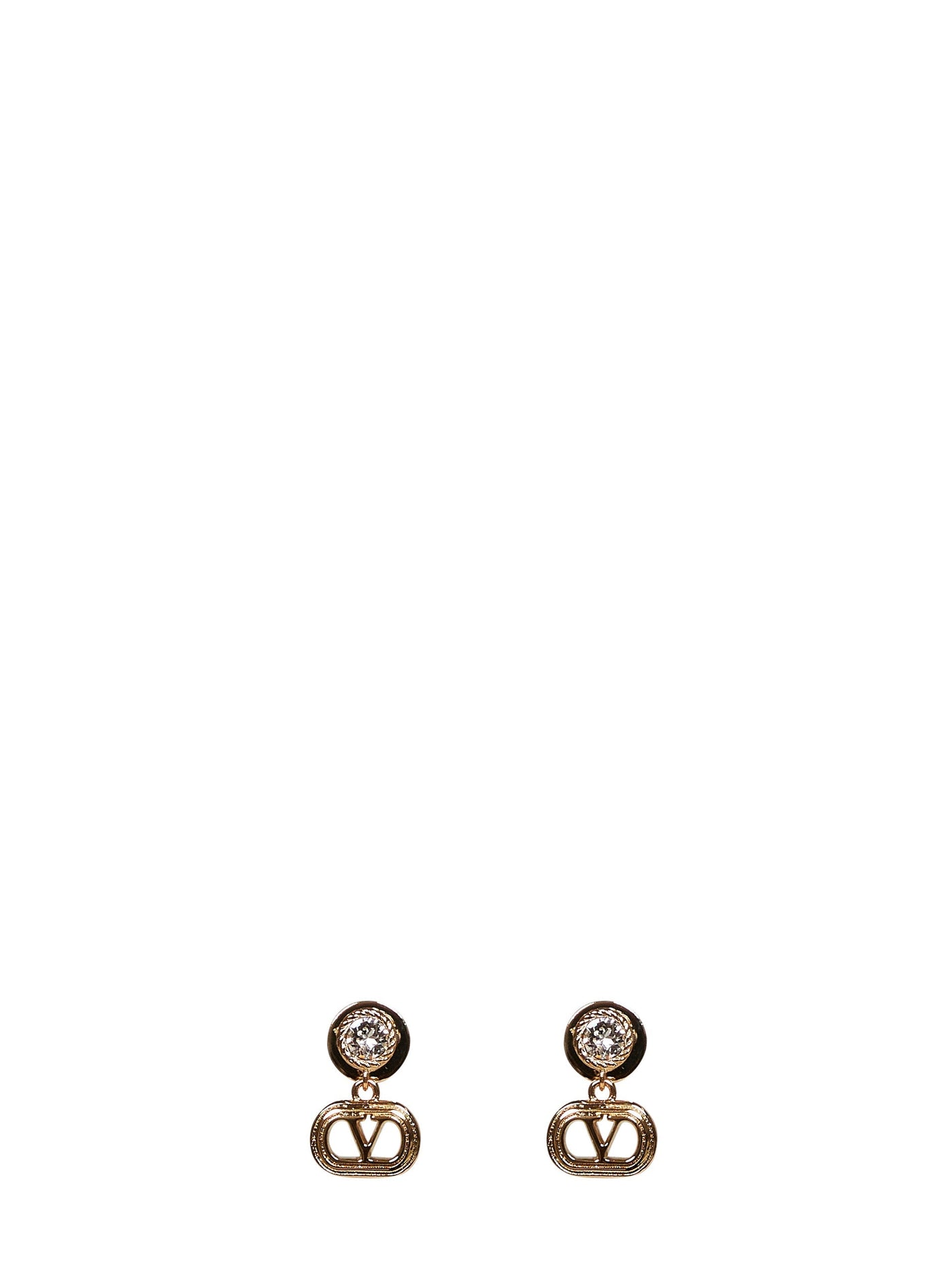 Valentino Garavani Ovalette Earrings — Gold Brass